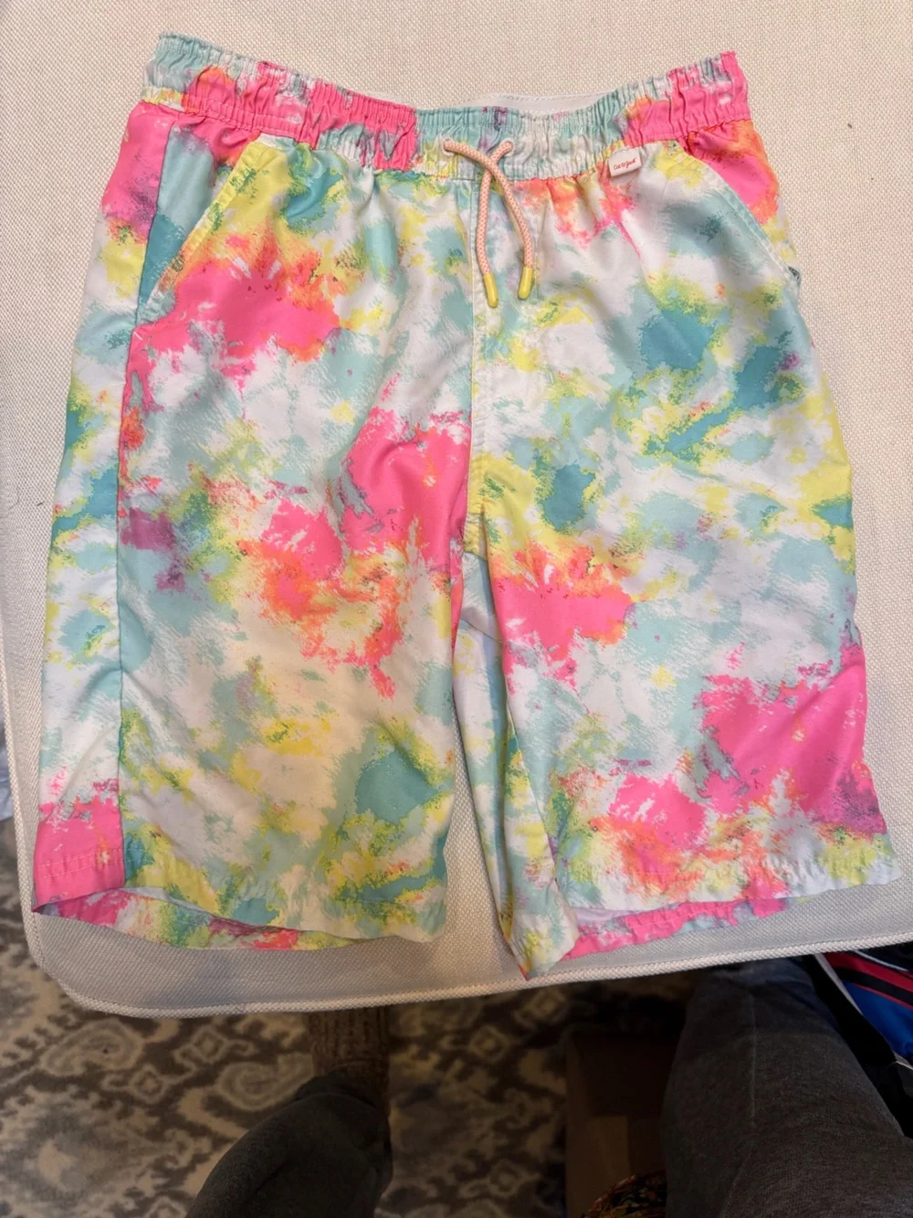 Cat & Jack Pink Multi Tie-Dye Kids Shorts